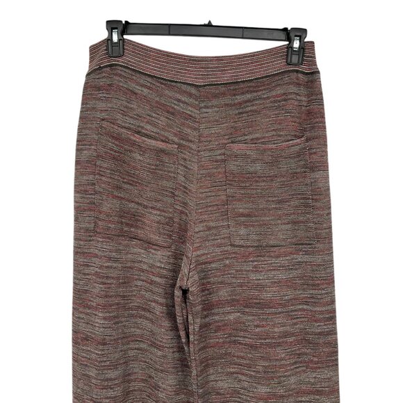 Bianca Saunders Glitz Metallic Striped Knit Pull On Pants Size Medium NWOT - Picture 4 of 13